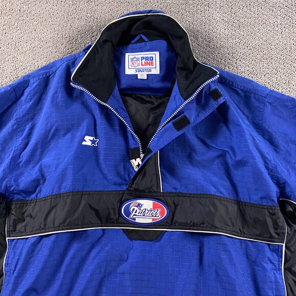 Vintage 90s Starter New England Patriots Jacket Men's XL Pullover NFL Pro Line - Picture 10 of 16